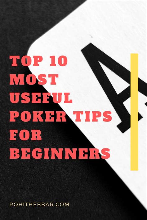 tips for online poker|Top 9 Online Poker Tips for Beginners.